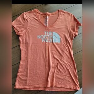 The North Face Women’s Orange T-shirt Tee SLIM FIT * Large *